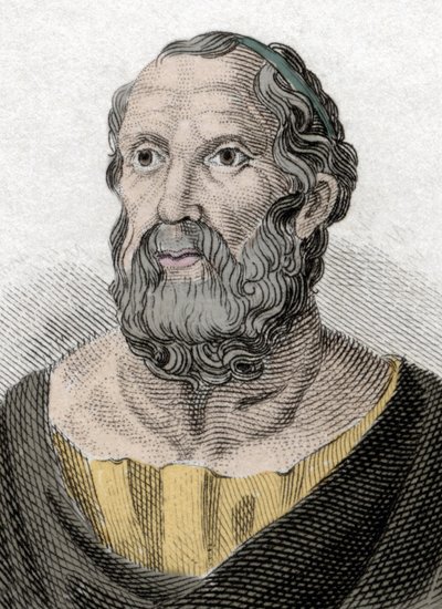 Porträtt av Platon (428-348 f.Kr.), filosof i antikens Grekland. av Unknown artist