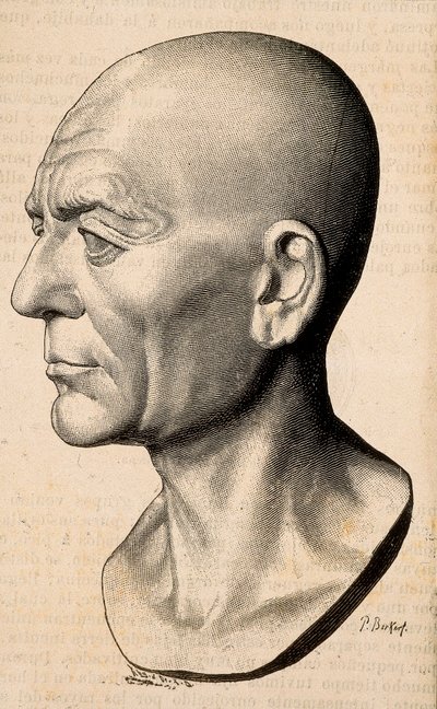 Porträtt av Publius Cornelius Scipio (Scipio den afrikanske) Africanus, romersk statsman (235-183 f.Kr.). av Unknown artist