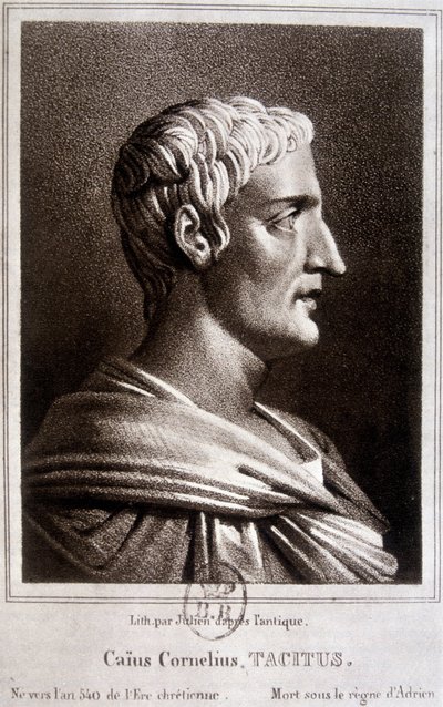 Porträtt av Publius Cornelius Tacitus Tacitus, romersk historiker (v.56 -v.120). av Unknown artist