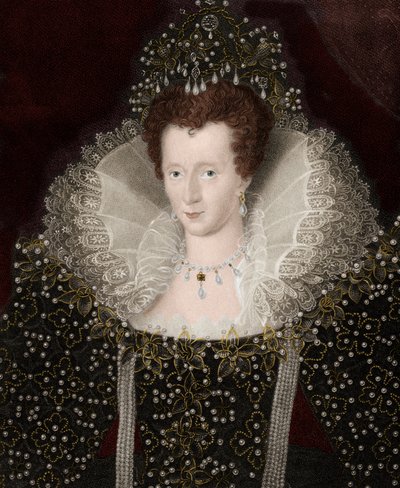 Porträtt av drottning Elizabeth Iere (Elizabeth) av England (1533-1603) Elizabeth I av Unknown artist