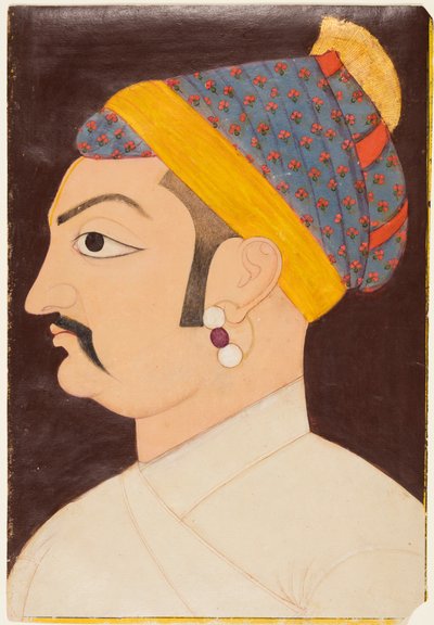 Porträtt av Rao Shiv Singh Chandrawat av Unknown artist