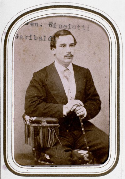 Porträtt av Ricciotti Garibaldi (1847-1924), son till den italienske patrioten Giuseppe Garibaldi och hans första fru Anita av Unknown artist