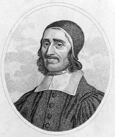 Porträtt av Richard Baxter (1615-1691) Puritan från 1600-talet Gravyr av 1800-talets privata samling. Paris av Unknown artist