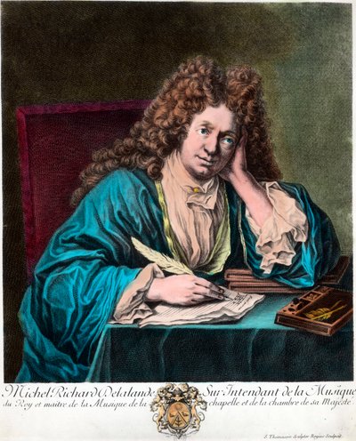Porträtt av Richard Delalande, föreståndare för kungens musik, i Paris av Unknown artist