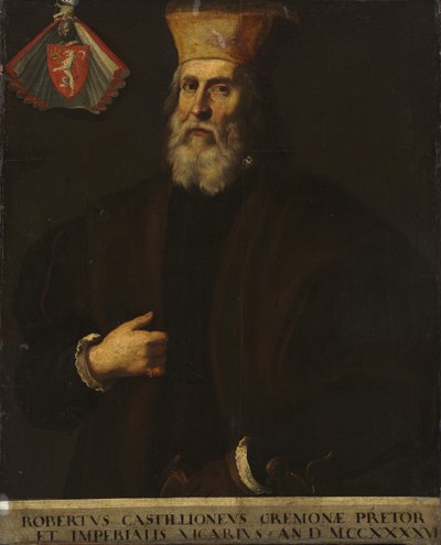 Porträtt av Roberto Castiglione av Unknown artist