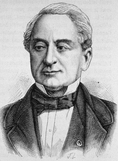 Porträtt av Schneider. Gravyr från slutet av 1800-talet i "Histoire de France"" av H. Martin. av Unknown artist