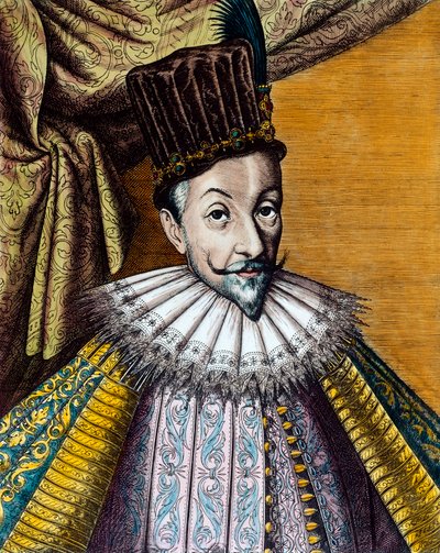 Porträtt av Sigismond III Vasa (1566-1632) kung av Polen (1587-1632) och av Sverige (1592-1599). 1600-talsgravyr. Coll. Gå. av Unknown artist