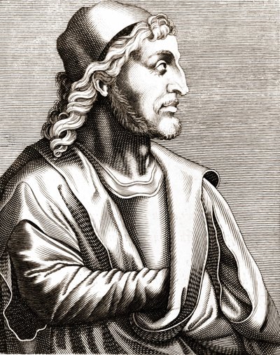 Porträtt av Simone Martini (1283 - 1344). av Unknown artist