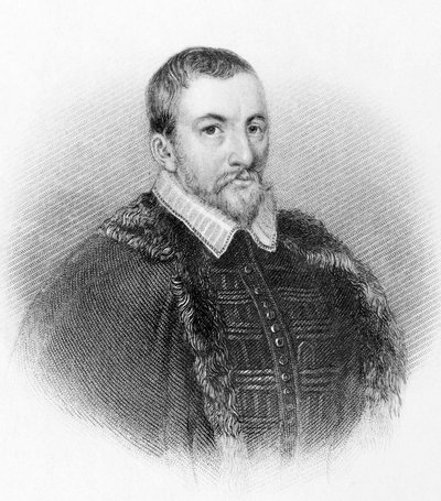 Porträtt av Sir Thomas Bodley. Engelsk diplomat och forskare (1545 till 1613). av Unknown artist