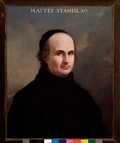 Porträtt av Stanislao Mattei (1750-1825) italiensk kompositör Anonym målning. 1700-talets Bologna, medborgarmusikaliskt museum av Unknown artist