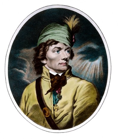 Porträtt av Thaddeus (Tadeusz) Kosciuszko (Kosciusko) (1746 - 1817) general och polska hjältar. Gravyr av 1700-talet. Privat samling. av Unknown artist