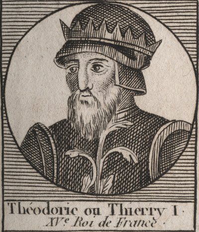 Porträtt av Thierry III av Unknown artist