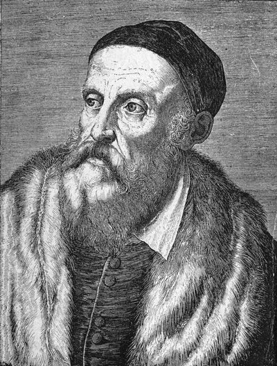 Porträtt av Tiziano Vecellio (Tizianen) (1490 - 1576) av Unknown artist