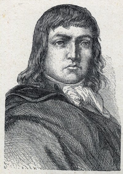 Porträtt av Vincent de Tinteniac (Chevalier) (1764-1795) general chouan. av Unknown artist