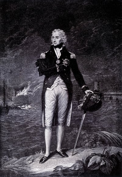 Porträtt av Viscount Horatio Nelson (1758 - 1805), brittisk amiral. av Unknown artist