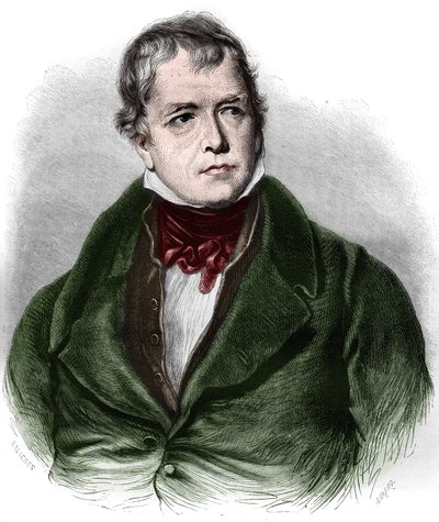 Porträtt av Walter Scott (1771-1832), skotsk poet och romanförfattare. av Unknown artist