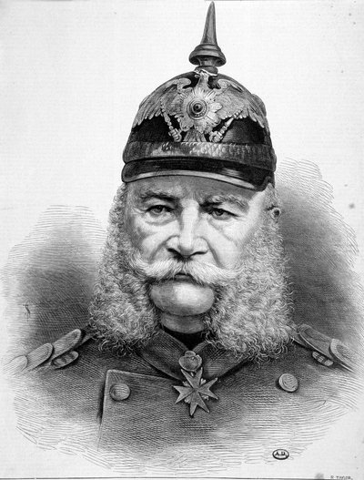 Porträtt av William Friederich Ludwig 1, kung av Preussen och kejsare av Tyskland (1797-1888). av Unknown artist