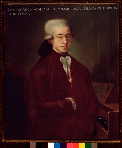 Porträtt av Wolfgang Amadeus Mozart vid 21 (målning av Unknown artist