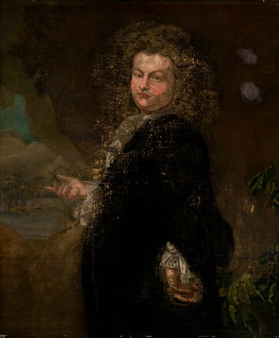 Porträtt av en man, första kvartalet 1700-talet (olja på duk) av Unknown artist