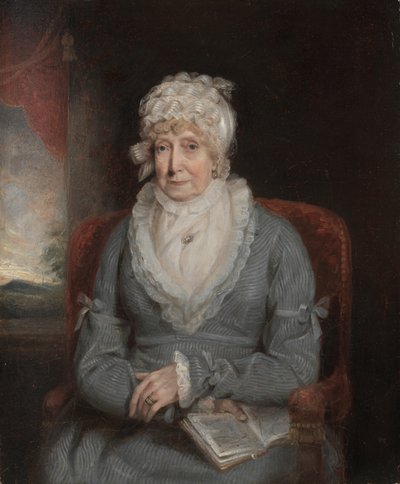 Porträtt av en kvinna (Mrs Ann Hivlyn) av Unknown artist