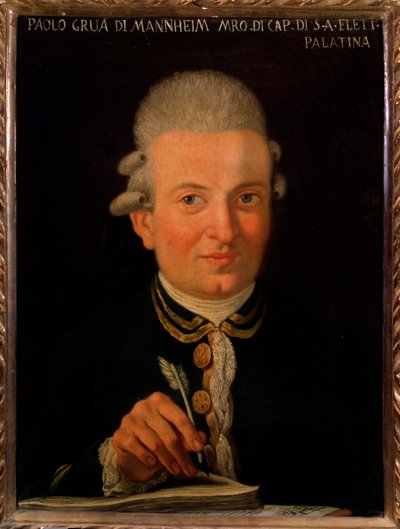 Porträtt av den italienske kompositören Paolo Grua (1754-1833) Anonym målning. 1700-talet. Bologna, Civic museum Bibliografiska museet av Unknown artist