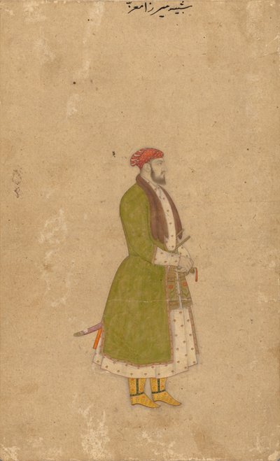 Porträtt av hovmästaren Mirza Muizz av Unknown artist