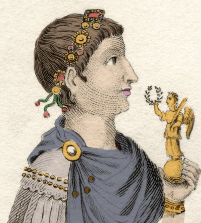 Porträtt av den östromerske kejsaren Flavius Arcadius (377-408) av Unknown artist