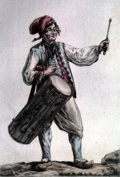 Porträtt av den franske tenoren Antoine Trial (1736 - 1795) i rollen som Pêre la Joie i "The Harvesters"" av André Modeste Grétry (1741 - 1813), Paris 1787 av Unknown artist