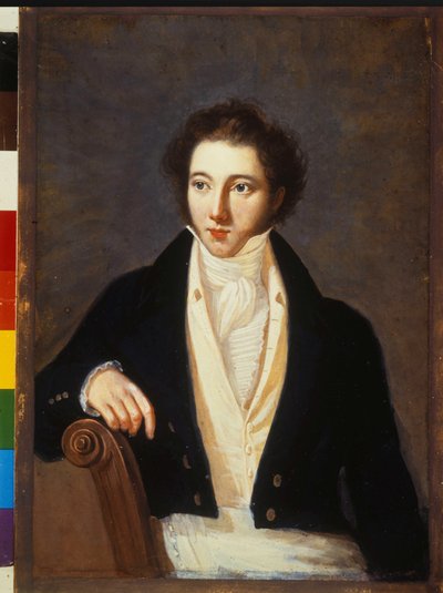 Porträtt av kompositören Vincenzo Bellini (1801-1835). Anonym målning. Teatermuseet La Scala. Milano av Unknown artist