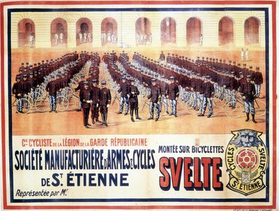 Presentation av cykelföretaget i Legion of the Republican Guard: Société manufacturière d
