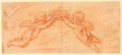 Putti med krona av Unknown artist