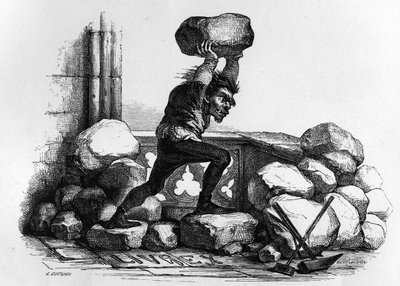 Quasimodo i Notre Dame de Paris av V. Hugo. av Unknown artist