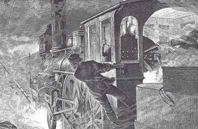 Järnvägsförare, sent 1800-tal (trästick) av Unknown artist
