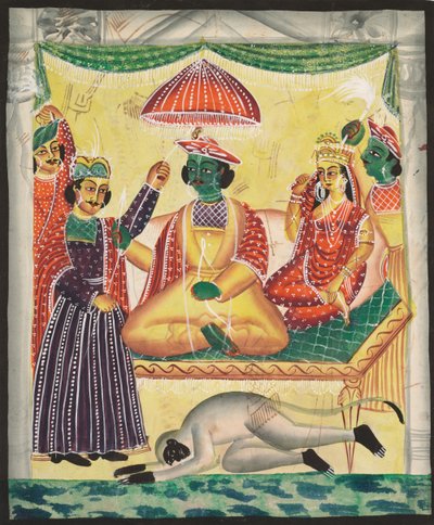 Rama och Sita (recto) av Unknown artist