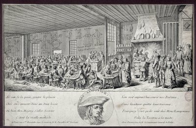 Ramponaux taverna Denna populära kabaré grundades av Jean Ramponaux (Ramponneau eller Ramponeau av Unknown artist