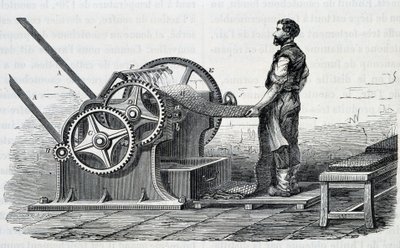 Rågummiförstörare - i "" The wonders of the industry"" av Louis Figuier av Unknown artist