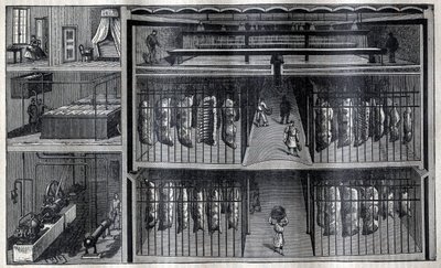 Kylförråd för kött - Gravyr från "La Science francaise"" av Unknown artist