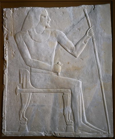 Relief av Nyankhnesut Sittande av Unknown artist