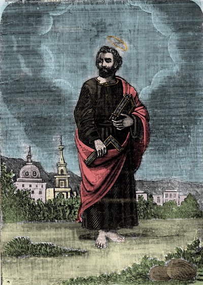 Representation av aposteln Saint Jude eller Jude Thaddee. av Unknown artist