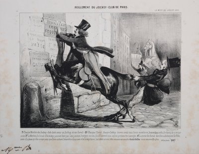 Regler för Jockey Club de Paris: Varje medlem i Jockey Club måste ha en Jockey och en häst... av Unknown artist