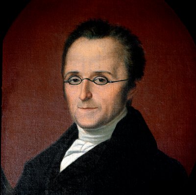 Risorgimento: "" Porträtt av den italienske patrioten Silvio Pellico (1789-1854) "Anonym målning från 1800-talets Saluzzo, Museo di Casa Cavassa av Unknown artist