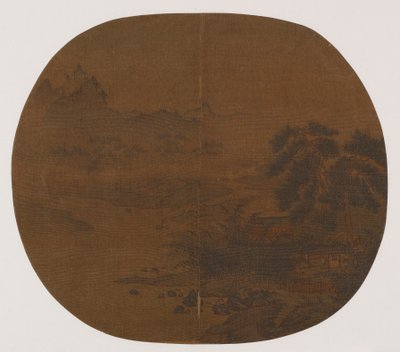 Riverside bostad bland tallar och bambu av Unknown artist