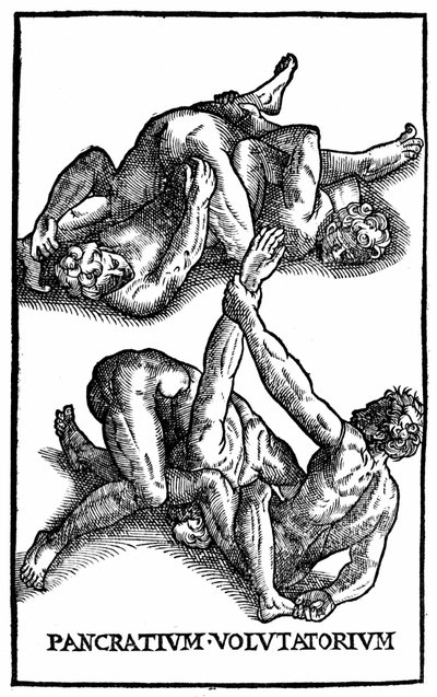 Romerska brottare - i "Jerome Mercurys gymnastik" av Unknown artist