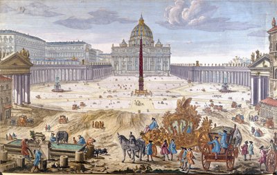 Rom, Petersplatsen i början av 1700-talet. av Unknown artist