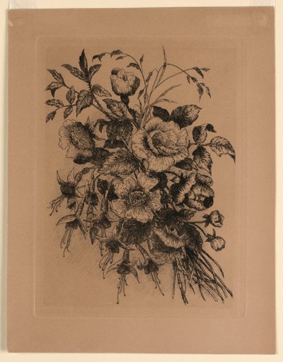 Rosor och Fuchsior av Unknown artist