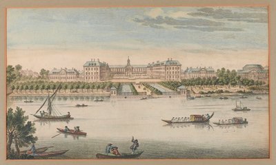 Royal Hospital Chelsea, View from the River, 1750 ca av Unknown