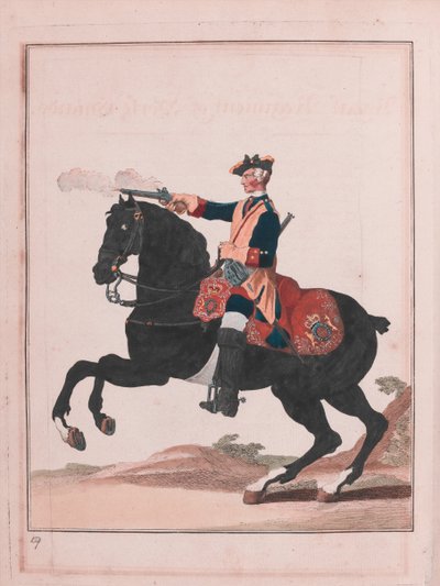 "Royal Regiment of Horse Guards" (gravyr) av Unknown artist