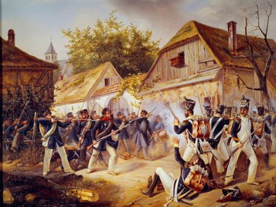 Ryska kampanjen: "" Överlämnandet av trupperna i Vandamme till slaget vid Culm (Kulm) den 30/08/1813"" 1813 Paris, Armees museum av Unknown artist