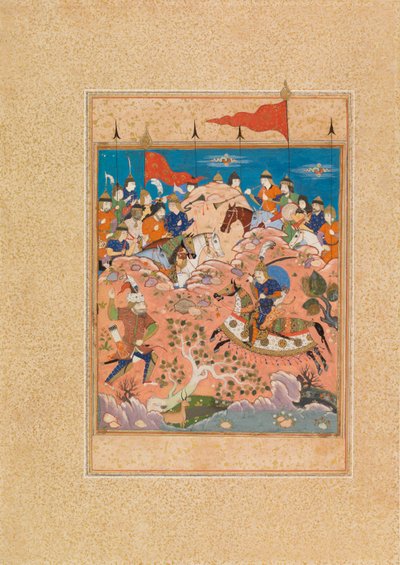 Rustam konfronterar Ashkabus av Unknown artist