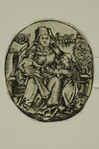 Sankta Anna, jungfrun och barnet av Unknown artist